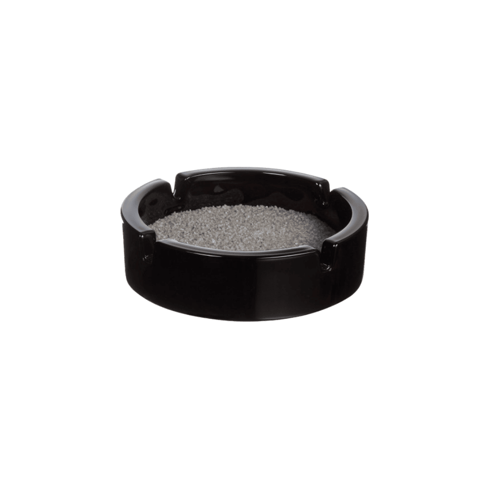 Cendrier en Verre NOIR, empilable