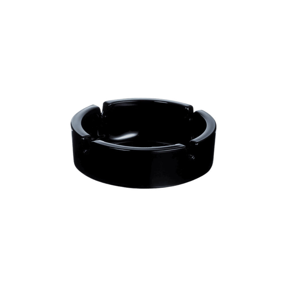 Cendrier en Verre NOIR, empilable