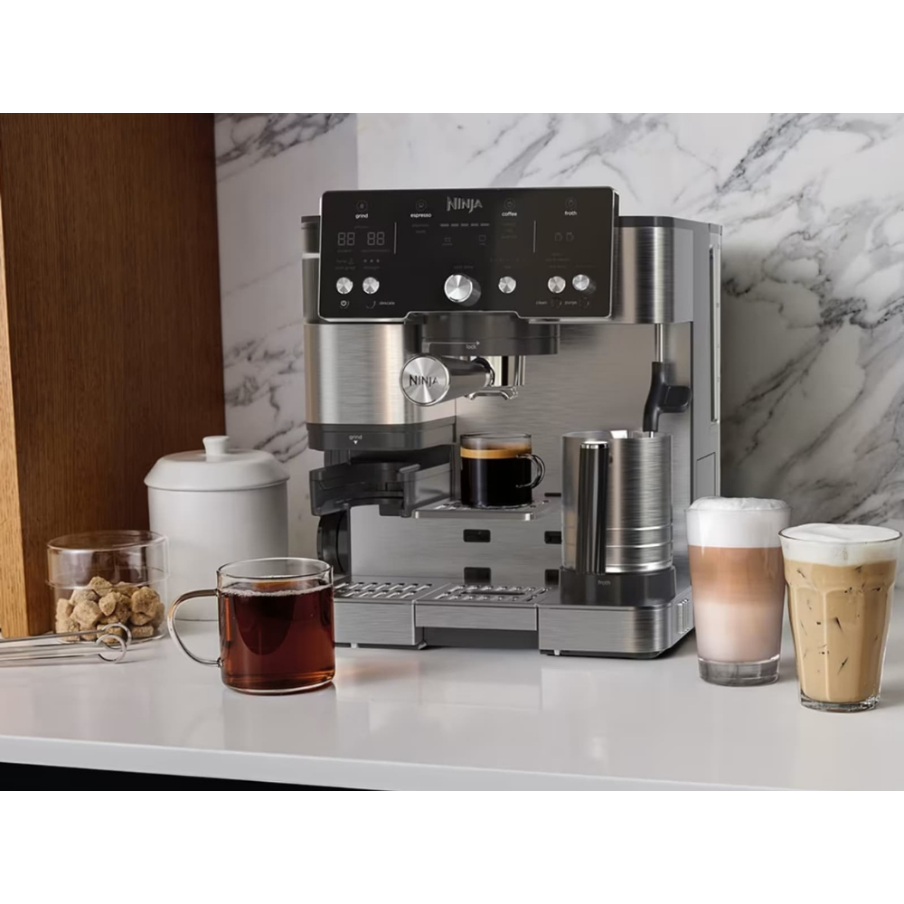 NINJA Machine Café 2 en 1 avec broyeur et mousseur ES501EU