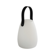 Lampe de Table (modèle NIELS) Blanc avec anse noire + Station de charge