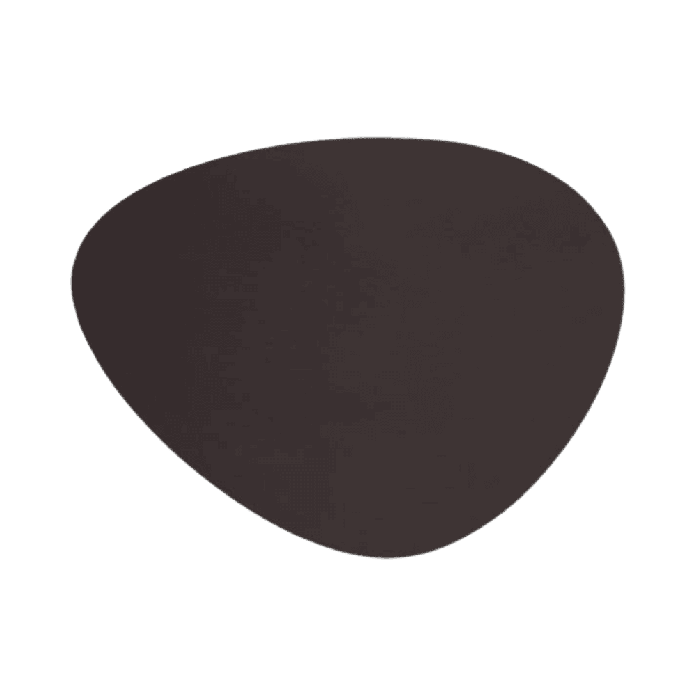 Set de Table (forme Ovale) 45x35cm CUIR ANTHRACITE