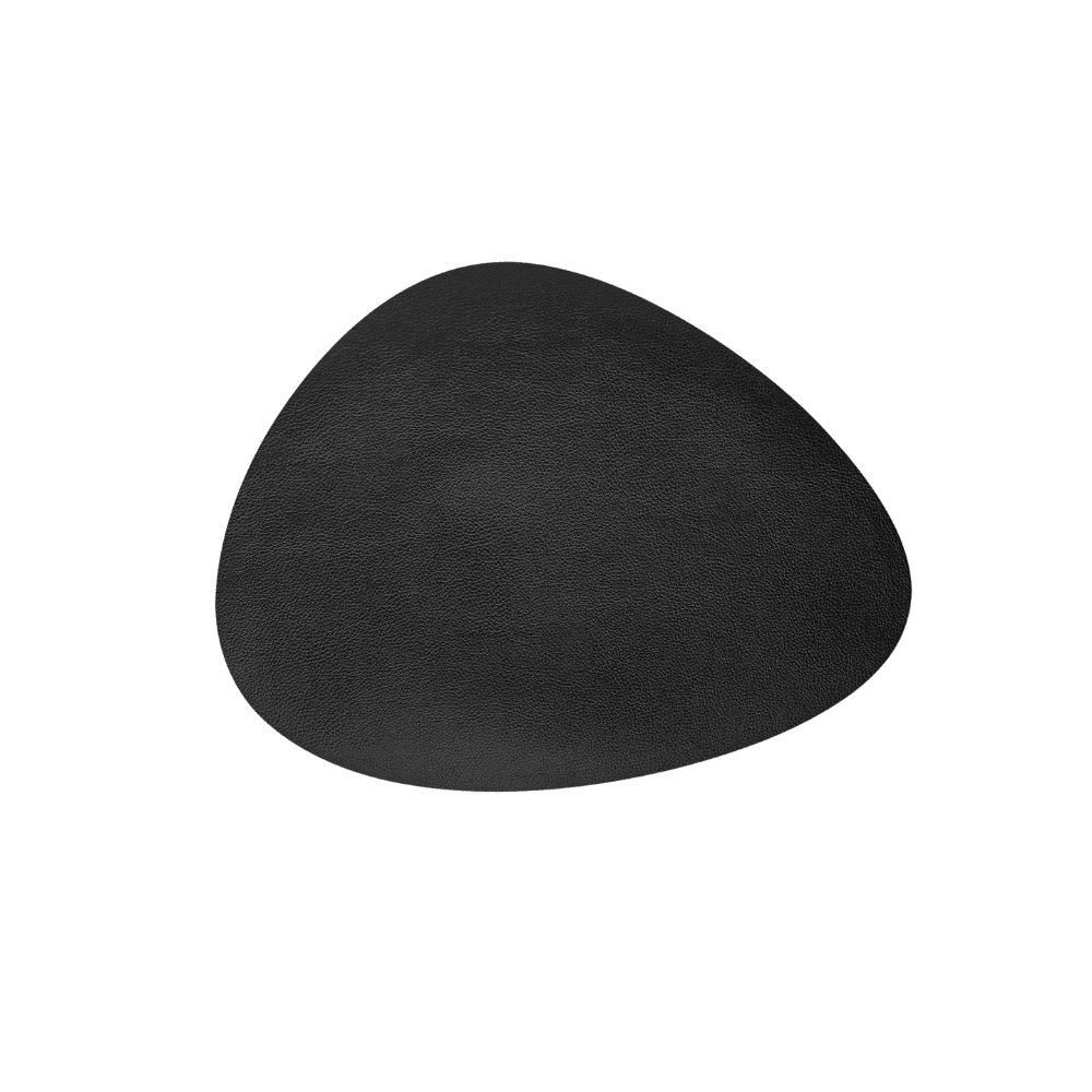 Set de Table (forme Ovale) 45x35cm CUIR NOIR