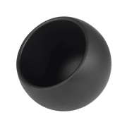 Set de 3 bols en mélamine + 3 cuillères en bois MOON Noir (Ø8cm)