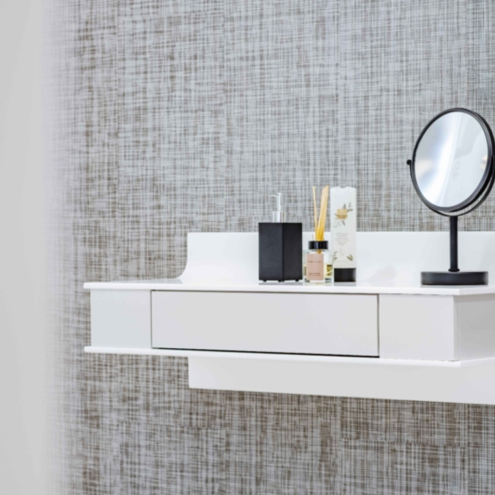 Miroir Noir Mat sur pied (FIESTA)