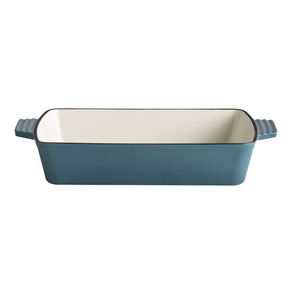 APS Plat à Four/ Gratin, Rectangulaire. En fonte BLEU (33x24)