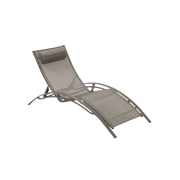 Transat pour Piscine Couleur Cappuccino (170×67×30cm)