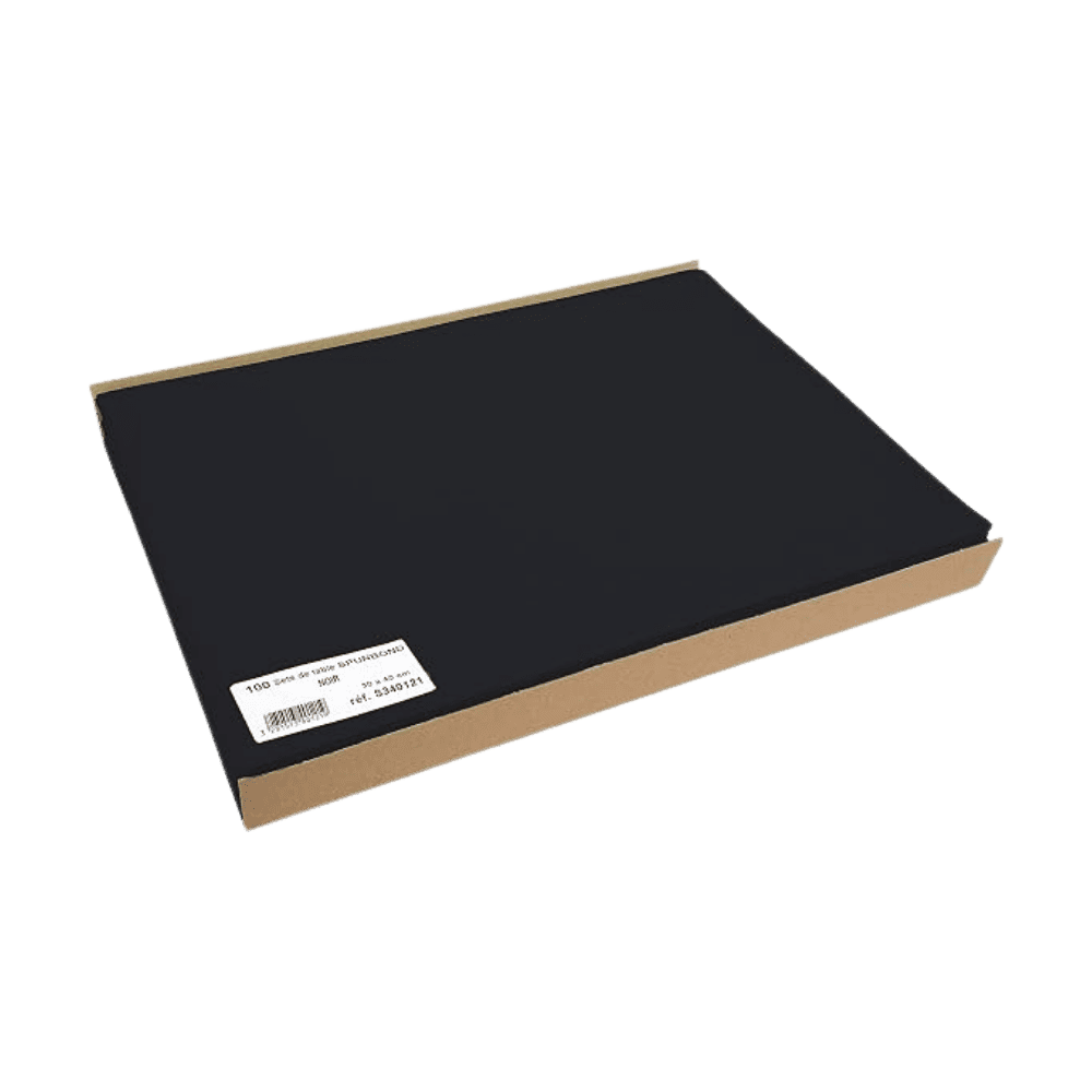 Lot de 100 Sets de table NOIR (jetable) 30x40cm